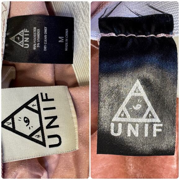 UNIF Dusty Pink Velvet Lace-Up Mini Shorts Rave Festival Club Sexy Velour Size M - Picture 8 of 8